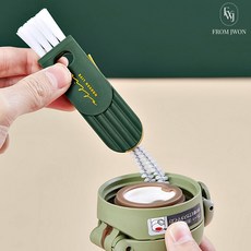 휴대용 젖병 세척 솔 젖병 젖꼭지 틈새 브러쉬 물병 텀블러 뚜껑 설거지, 1개
