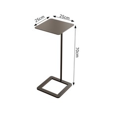 티테이블 사이드 테이블 미니 인테리어 (20x20x60cm) 소파옆 간이 블랙, N. 검정 25x25 높음