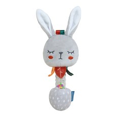 JoyBaby嬰兒手搖鈴 彩珠玩偶手搖棒 安撫娃娃手搖鈴 安撫玩具, 兔子-彩珠手搖棒, 1個