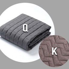 경동나비엔 온수매트 전용 정품 커버 퀸 / 킹 (다크그레이), 퀸(1,550x2,050)