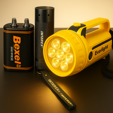 루미온 초강력 LED 손전등, 옐로우, 1개