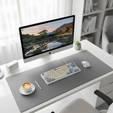 데스크테리어 책상 보호매트 데스크 매트 미끄럼방지 장패드, 모던그레이