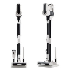 라익미 충전스테이션 무선 살균 청소기 + FLEX 봉 + 브러쉬 2종 + 긴 틈새 노즐 세트 THE AIR TA45, 폴라화이트