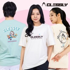 크레슬리 CT-2511 남성 여성 반팔 오버핏 티셔츠 배드민턴