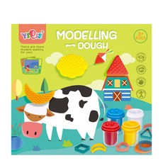YIQIS 하늘썬별 DIY 행복한 농장 공룡 만들기 점토놀이 nk504, 혼합색상, 1kg, 1개