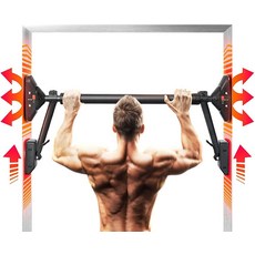 풀업 바/턱 업 바 상체 운동 | 슈퍼 하중 베어링 듀얼 보안 잠금 피트니스 근력 훈련 장비 124573, 풀업 바/턱 업 바 상체 운동 | 슈퍼 하중 베어링,