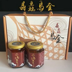 晶鱻 烏魚子貝醬 160g - 頂級干貝烏魚子醬 海鮮美食小吃 年節禮盒, 1個, 160公克真空瓶包裝/2瓶 升精美禮盒組