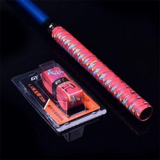 낚시 미끄럼 방지 테이프 위장 색상 낚싯대 라켓 핸들 열 수축 포장 스웨트 밴드, 1. red