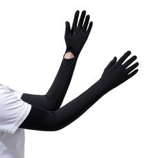 UPF50+ 防曬冰袖 護臂袖套 夏季防曬透氣涼感運動騎乘護臂套, 黑色169#, 1個