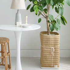 아트박스/메종텍스타일 라인왕골 라탄 대형 인테리어 화분커버 XL, 상세 설명 참조