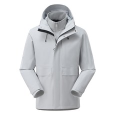 冬季戶外保暖三合一衝鋒衣 男女同款長款運動棉服