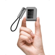 Sharge Disk M.2 NVMe SSD 인클로저 액티브 냉각 시스템 10Gbps USB C 3.2 Gen2 인클로저 NVMe 리더기 M 키 및 사이즈 2230 SS, 그레이-실리콘