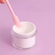 다용도 절약 스푼 미니 스파츌라 롱 주걱 헤라 주방 화장품, 핑크-소, 1개