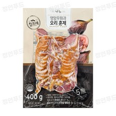 국내산 오리 당일발송 참프레 무화과 오리훈제 슬라이스, 3개, 400g