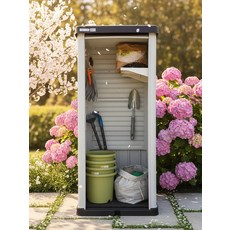 야외 보관함 간이 농막 대형 수납장 데크박스 수납 방수, 1개, 우드 WDL1500v 150cm 1개 15kg