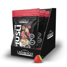 Layenberger 레이넨버거 3K 하이 프로틴 시리얼 50 단백질과 18 탄수화물 - 1개입 1 x 390g 초콜릿 너트, 1.08 kg (1er Pack), Red Berry Mix, 1개