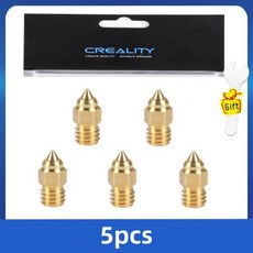 Creality MK8 Nozzle CR-6 SE 0.20.40.60.8mm Nozzles For CR6 SE CR5 PRO Ender 3 S1 pro CR10 V2 Ender, 5PCS-Brass