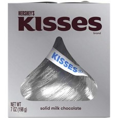 키세스 대형 대왕 키세스 허쉬 198g 솔리드 밀크초콜릿 실버, Solid Milk Chocolate