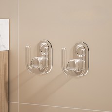 台灣本土貨 浴室拖鞋架輕奢鞋掛鞋鉤晒鞋架晒鞋神器鞋架掛式牆上收納神器, 透明兩個裝, 1個