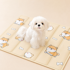 애완동물 냉각 매트 강아지와 고양이 겸용, 1개, Beige