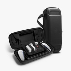 Spigen Sony PlayStation Portal Rugged Armor Pro 收納包, 黑, 1個