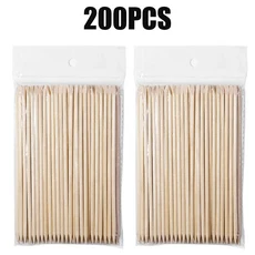 네일 나무 스틱 오렌지 클린 팁 헤드 매니큐어 디테일 교정기 죽은 피부 도구 제거