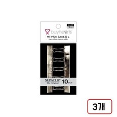 바이하츠)팬시슈파크립 실버, 소(10입/N3168200) 3개