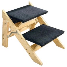 寵物來了 兩層式折疊爬梯，老犬小型犬適用, 1個, 【寵物來了】可折疊兩用爬梯-兩層式