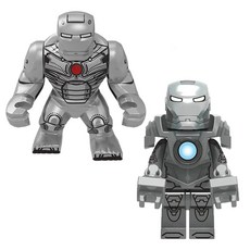BIG & MINI 아이언맨 세트 5종 호환블럭 마블 어벤져스 슈퍼히어로 브릭미니피규어 취미/수집/장식/컬렉션용 커스텀 블록피겨, IRON203. BIG&MINI 아이언맨 VER.2, 1개