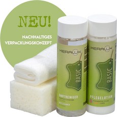 KERALUX 케라룩스 왁싱 가죽 안장 가죽 클리너 케어 세트 S 200ml 로션 및 액세서리 LCK