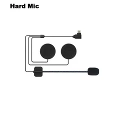 오토바이 인터콤 헬멧 헤드셋 용 소프트/하드 마이크 전용 액세서리 Y10/Y10 2X 블루투스, [02] Hard Mic