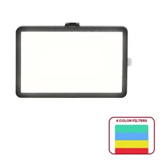 네트워크 웹캠 채우기 조명 디밍이 가능한 채우기 램프 패널 데스크탑 라이브 스트리밍을 위한 컬러 필터가, 01 Without tripod