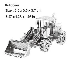 상점 트럭 3D 금속 퍼즐 모델 키트 DIY 레이저 컷, [04] buildozer