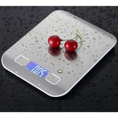 不銹鋼電子秤 3kg/1g 廚房料理秤, 銀色