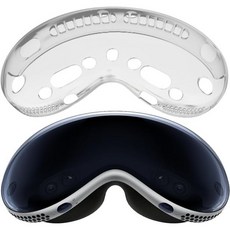 VR 헤드셋 Apple Vision Pro 케이스 클리어 완벽한 렌즈 보호 긁힘 방지 충격 TPU 실리콘 커버 케이스에 호환되는 Miimall 2024 액세서리, VR 헤드셋 Apple Vision Pro 케이스 클리