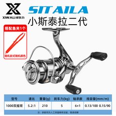 犀瓦力 小斯泰拉二代 紡車輪, 二代【雙搖臂1000型】搭配魚夾一把