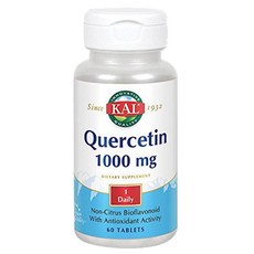 Kal 槲皮素膳食補充錠 1000mg, 60顆, 1罐
