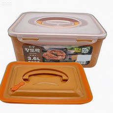 황토락 김누름판 세트 3.6L 곡물통 반찬용기, 1개