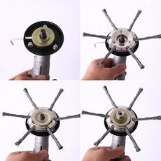 通用盤型扭結鋼絲除草刷：適用於10吋/8吋/6吋割草機，園林鋤草刷，除草輪，打草盤，輕鬆除草, 1個, 8吋6刀鋼絲輪25mm內孔