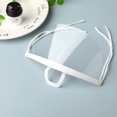 주방 요리사 위생 10개 투명 플라스틱 안면 마스크 얼굴 가리개 덮개 조리, 투명위생마스크10p, 1개, 투명위생마스크10p