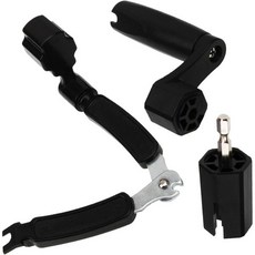 Yootones 다 기타 줄 장치 브리지 핀 제거기 스피드 페그 풀러 커터 2개 베이스 수리 도구와 호환 검정색 1951864, Yootones 다 기타 줄 장치 브리지 핀 제거기 스