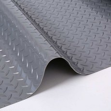 PVC 고무매트 미끄럼방지 욕실 패드 건물 복도 수영장 매트 시트 깔개 깔판, 가로 0.9m x 세로 5m 회색 얇은 동전, 1개