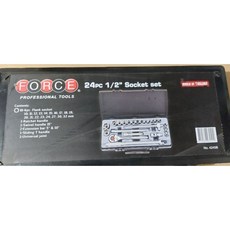 【棒棒腿五金】(附發票)FORCE 套筒組1／2 24件4245B