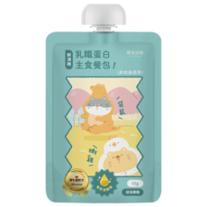 貓有話說 乳鐵蛋白主食餐包 鮮滴精主食餐包 主食貓主餐包 慢熬鮮滴精 貓主食, 65g, 1個, 袋鼠嫩雞