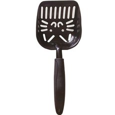 升級款塗層金屬超大貓砂鏟 鐵鏟, 1個, 直紋