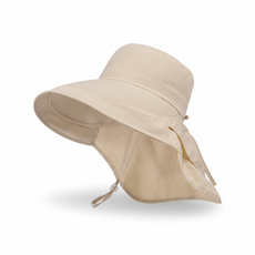 메이리드 여성썬캡 여성 챙넓은모자 자외선차단 햇빛가리개 모자, 베이지