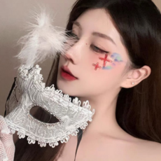 솔레르 고급스러운 베네치아가면, 1개, 화이트