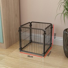 펜스 망 울타리 철제 가드 난로 화목, 수면 매트 + 사운드 포함, 30x30x30 초승달 강아지용, 기본 색상