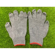 棉質工作手套，舒適透氣，輕巧靈活，經濟實惠, 灰工作棉手套, 1個