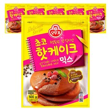 오뚜기 쵸코 핫케이크 믹스, 500g, 6개